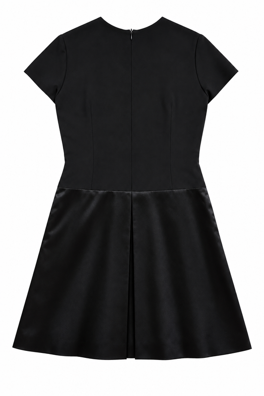Isaac Mizrahi Wool & Satin LBD