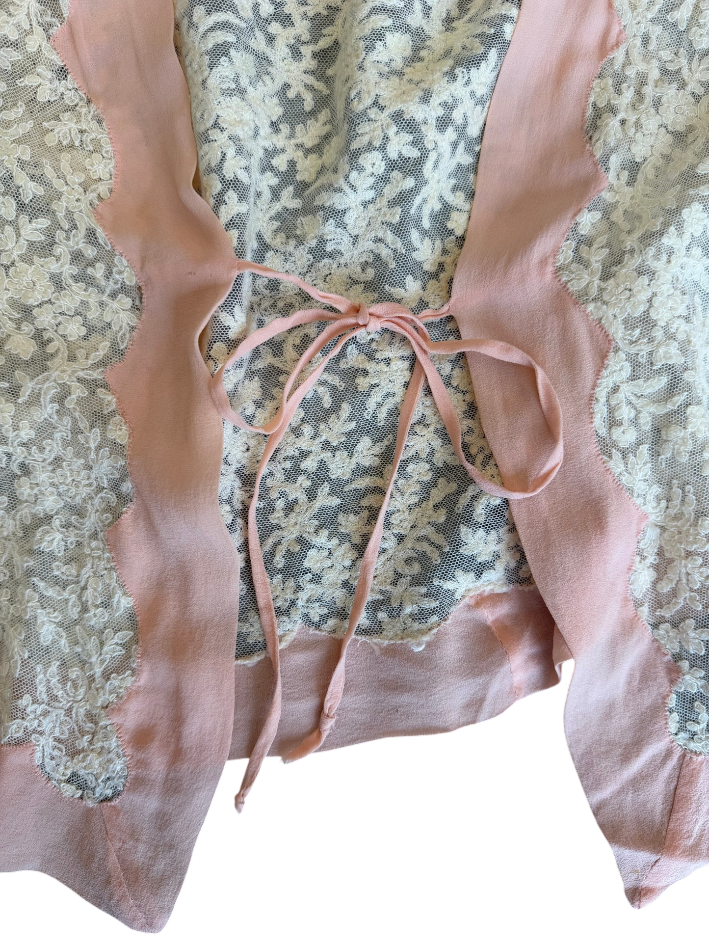 Antique Silk Lace Bed Jacket