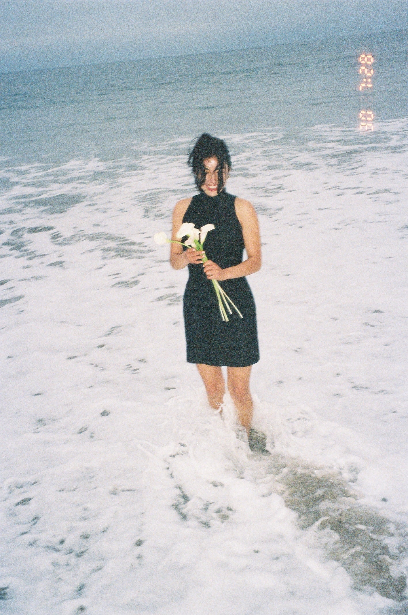 Carmen Marc Valvo 90's/Early 2000's Striped LBD