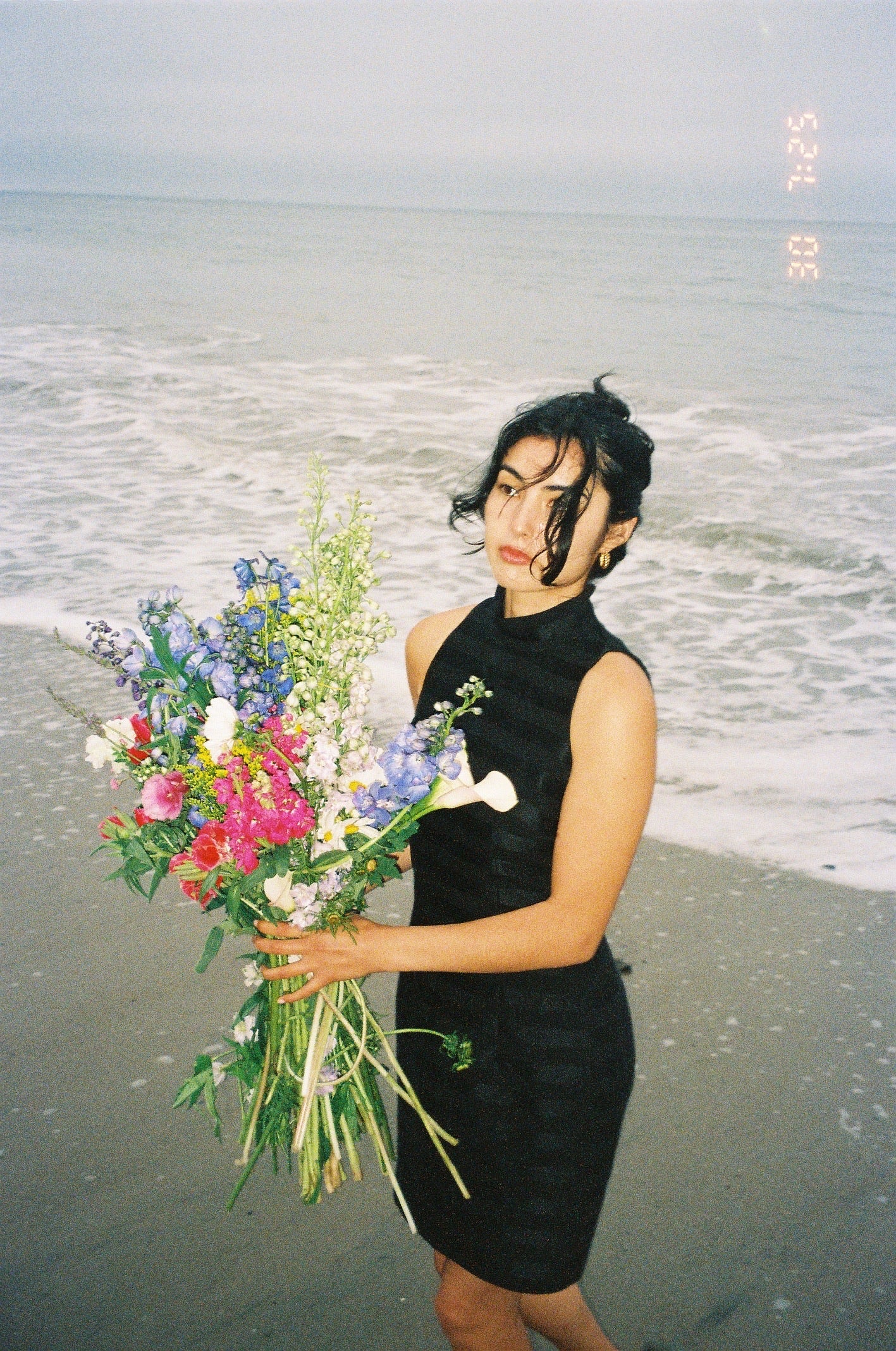 Carmen Marc Valvo 90's/Early 2000's Striped LBD