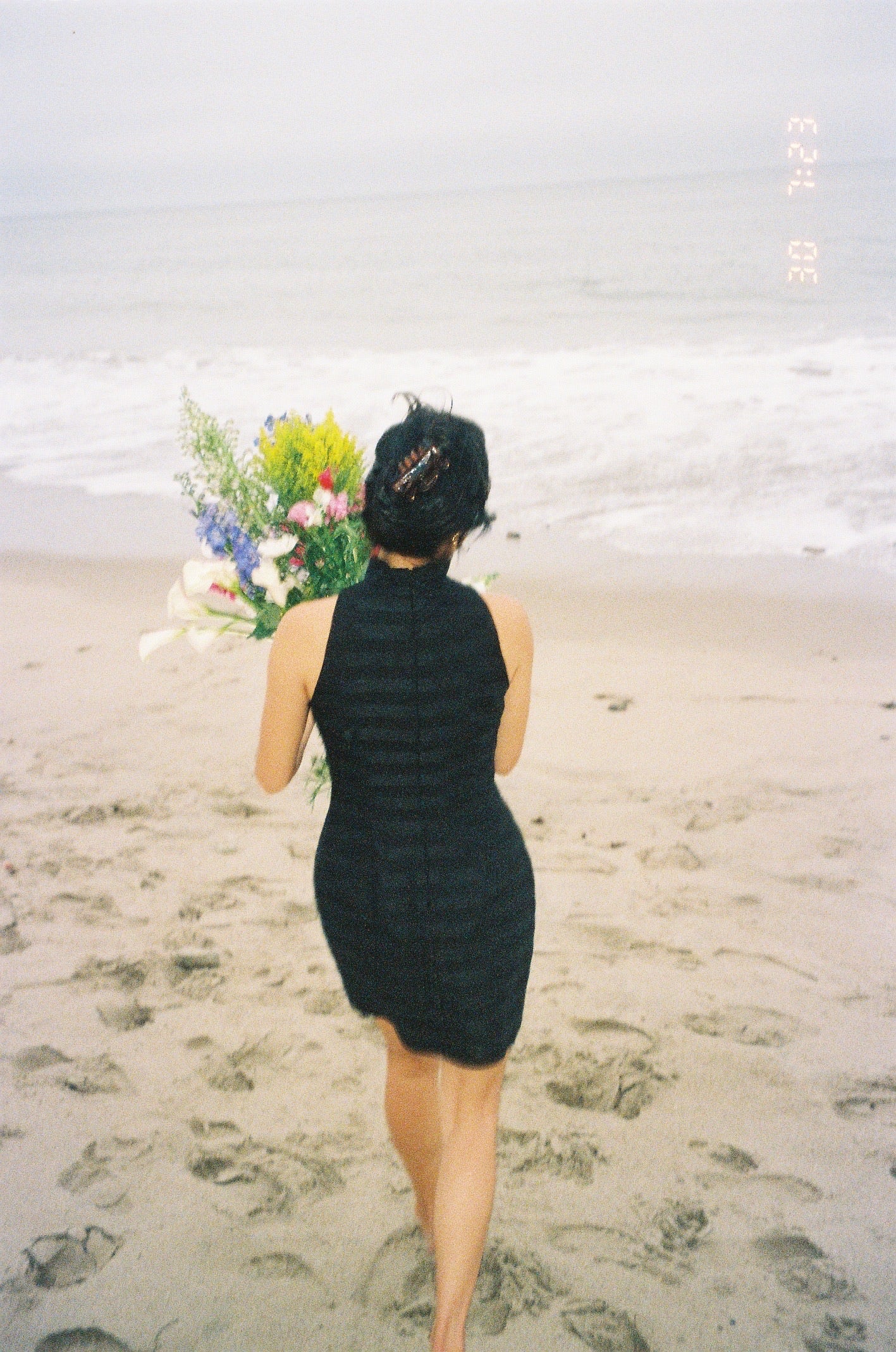 Carmen Marc Valvo 90's/Early 2000's Striped LBD