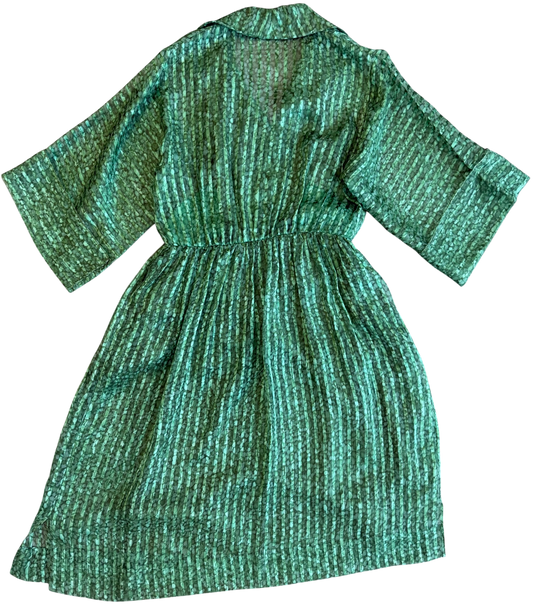 1970's Albert Capraro Green Dress
