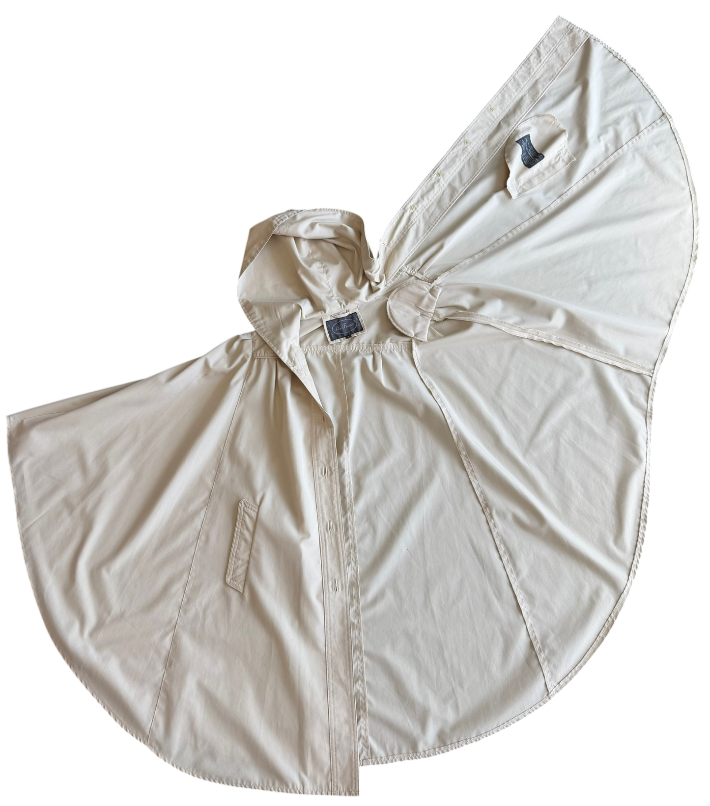 1970's Ms. Freddi Hooded Trench Cape