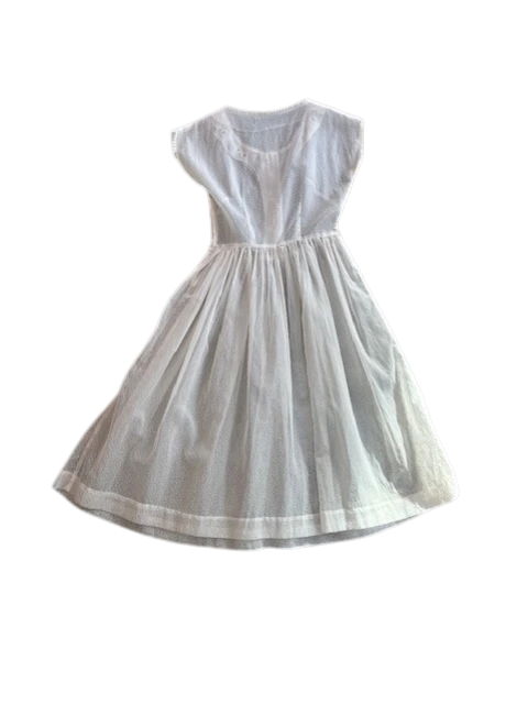 1950's Sheer Swiss Dot Dress