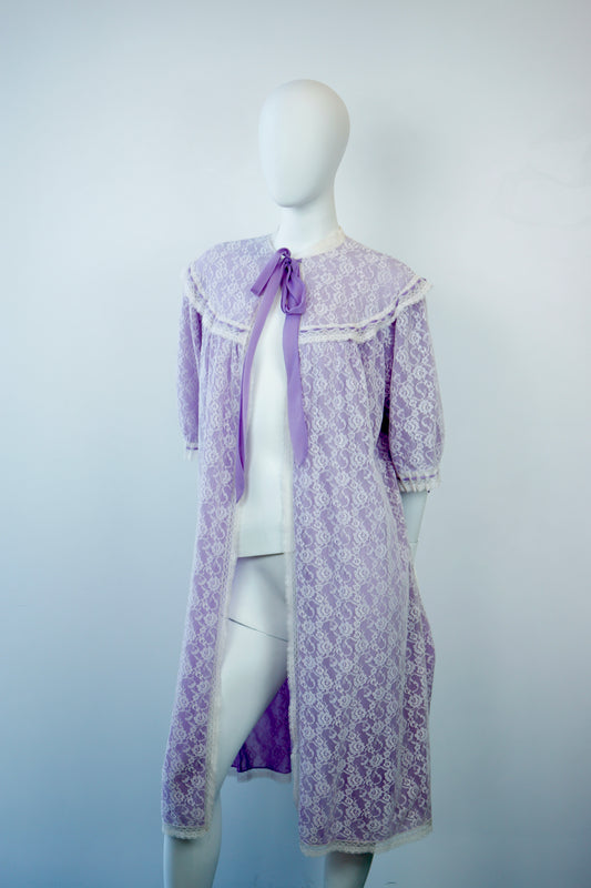 Purple Peignoir Robe