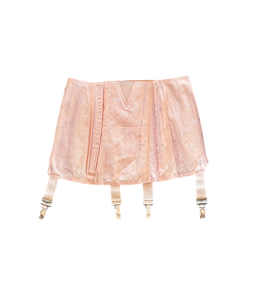 1950's Triumph Pink Jacquard Garter Belt