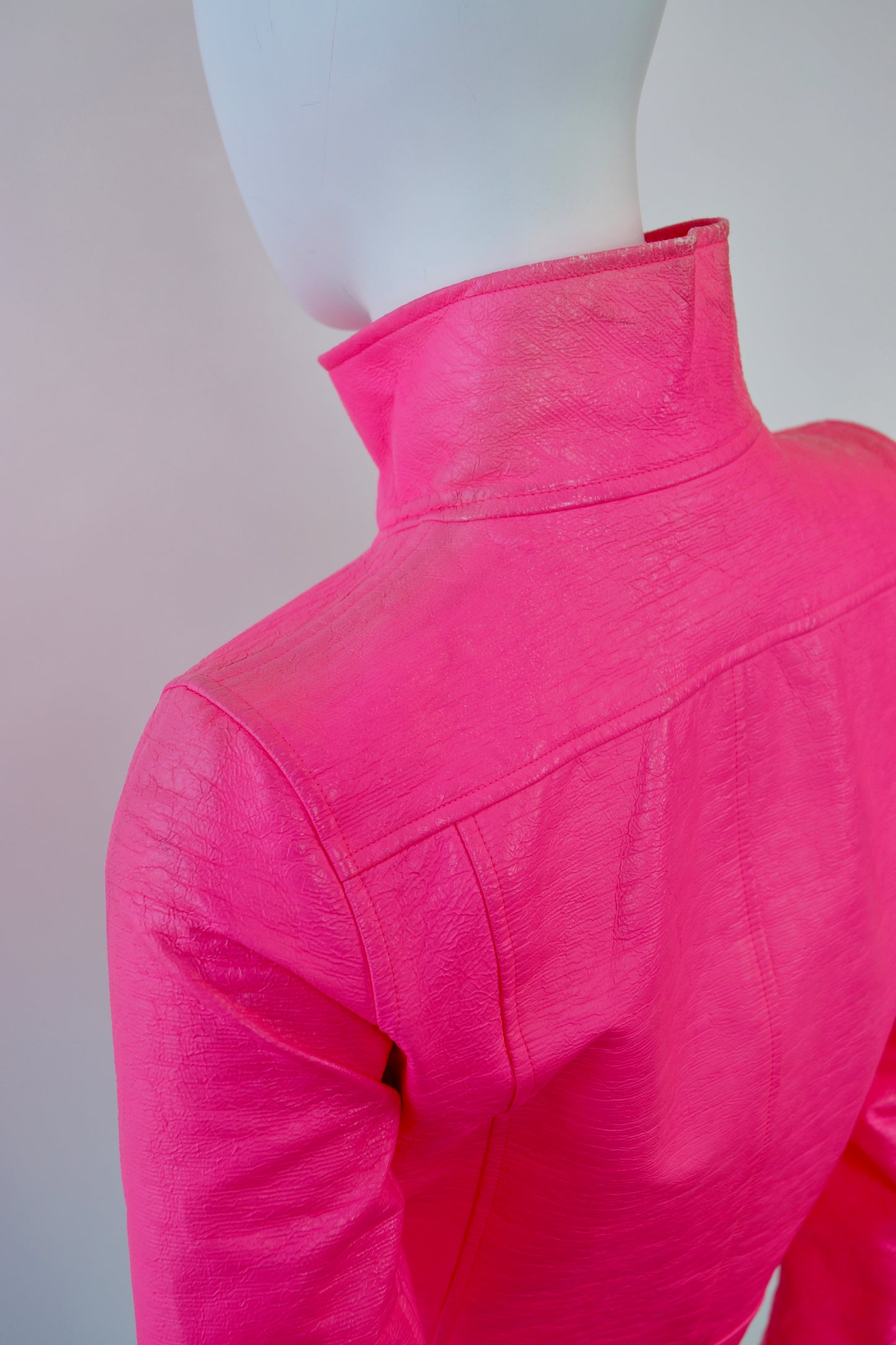 1960's Courreges Hot Pink Vinyl Jacket