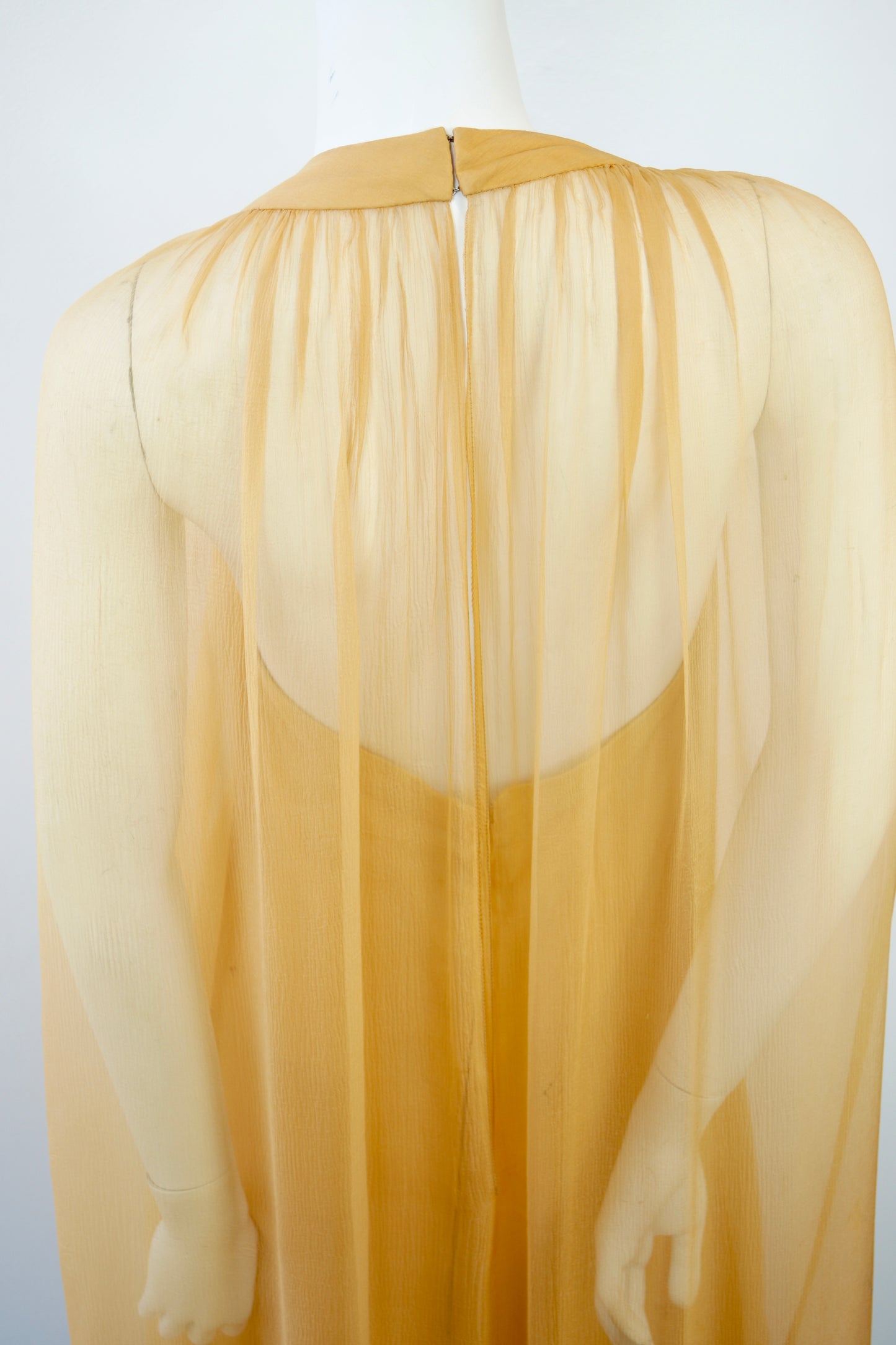 1970's Germaine & Jane Paris Cape Gown