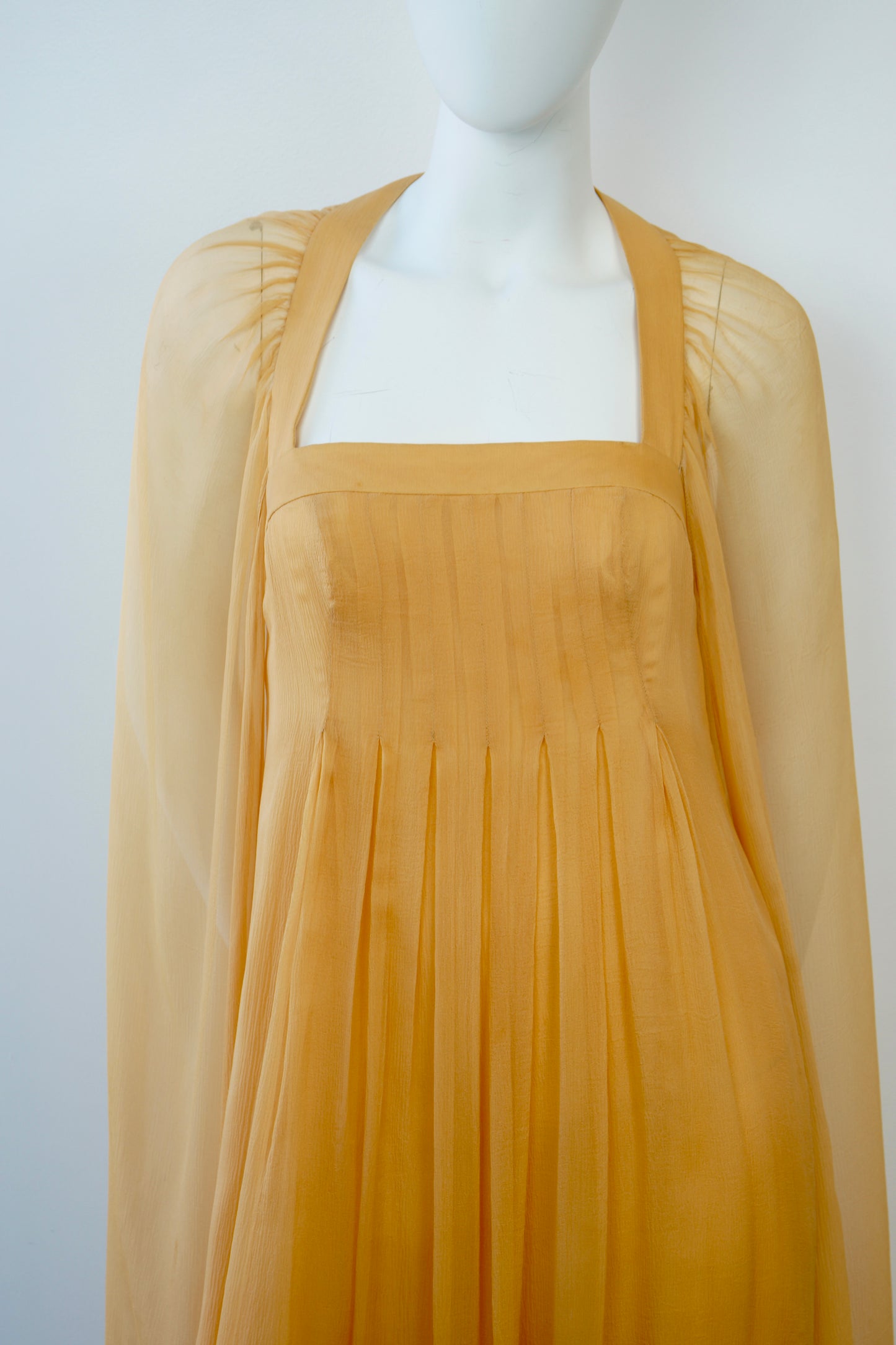 1970's Germaine & Jane Paris Cape Gown
