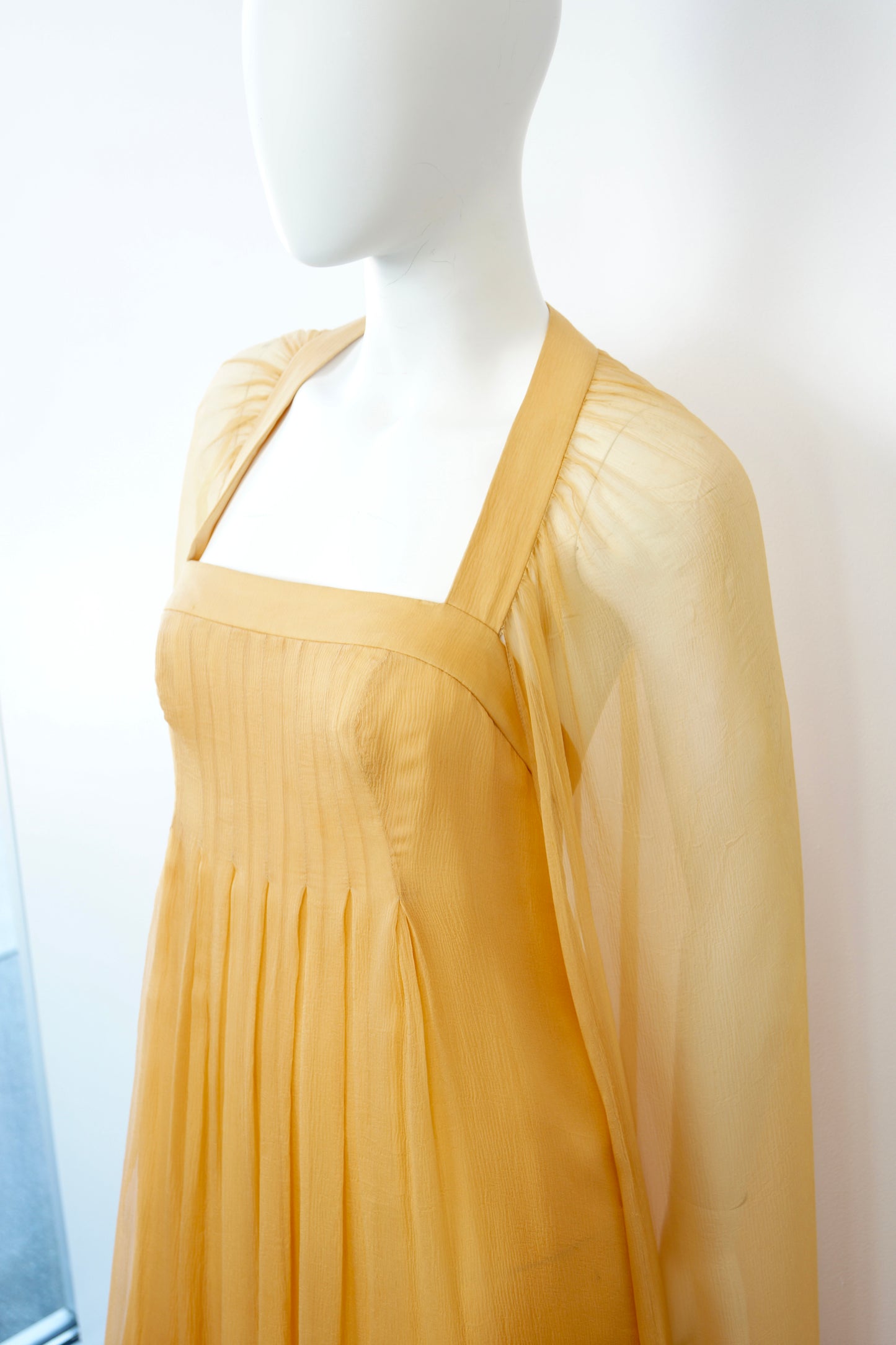 1970's Germaine & Jane Paris Cape Gown