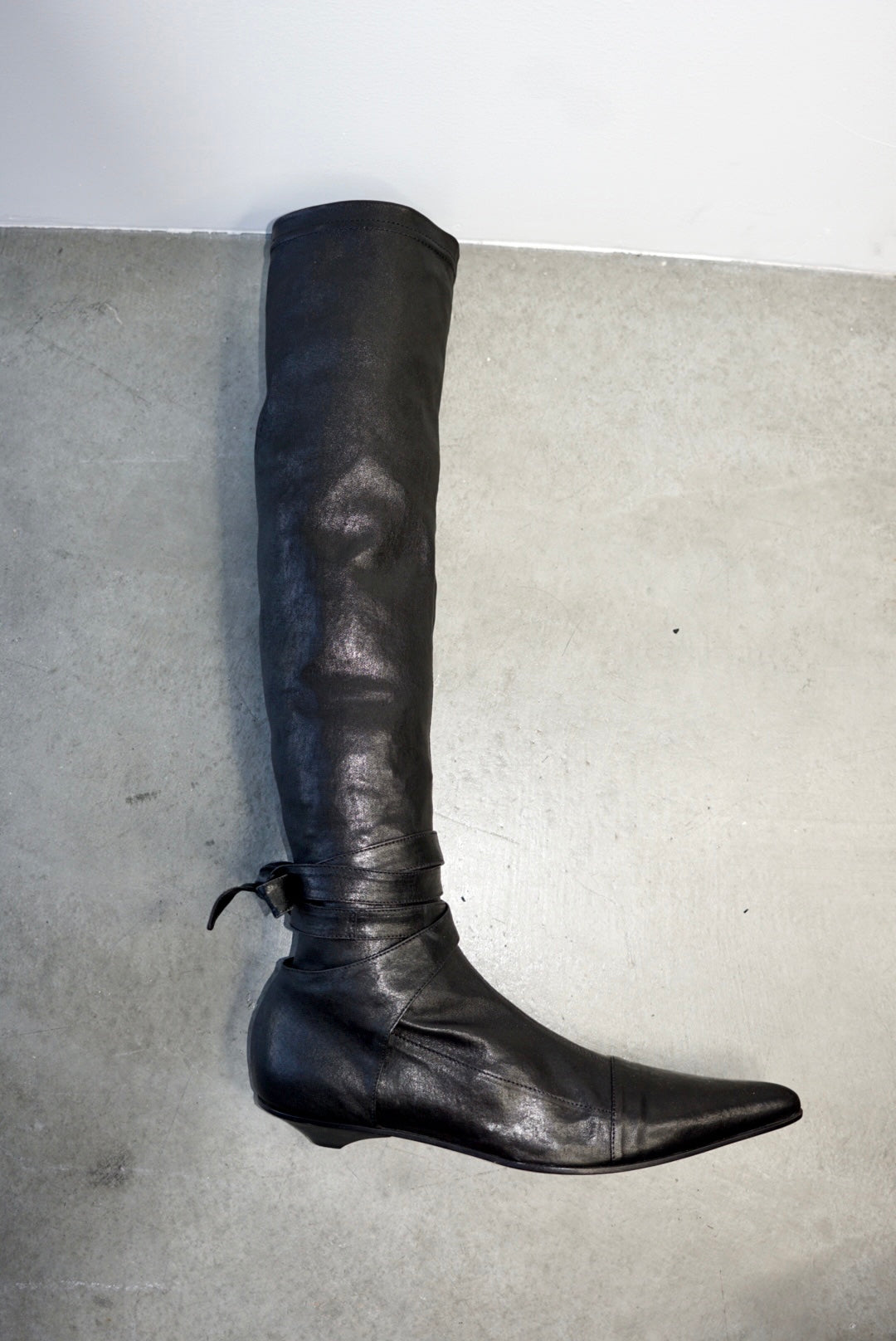 Romeo Gigli Black Leather Boots