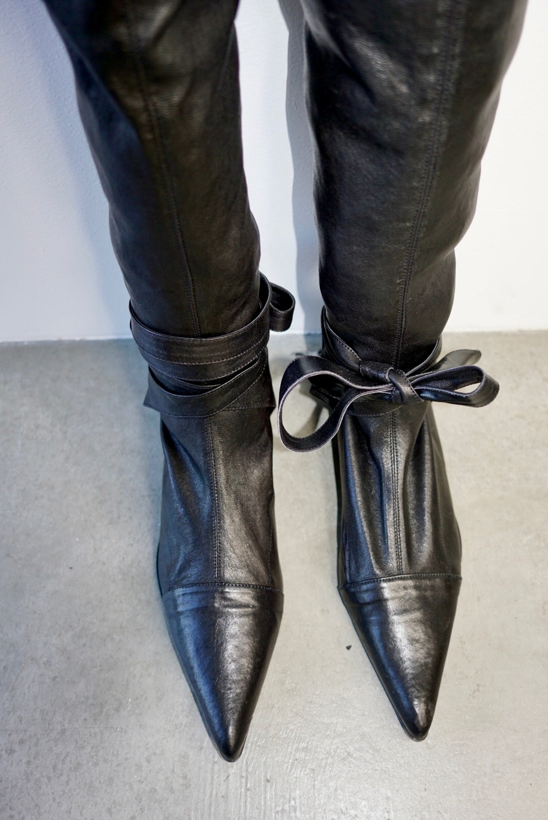 Romeo Gigli Black Leather Boots