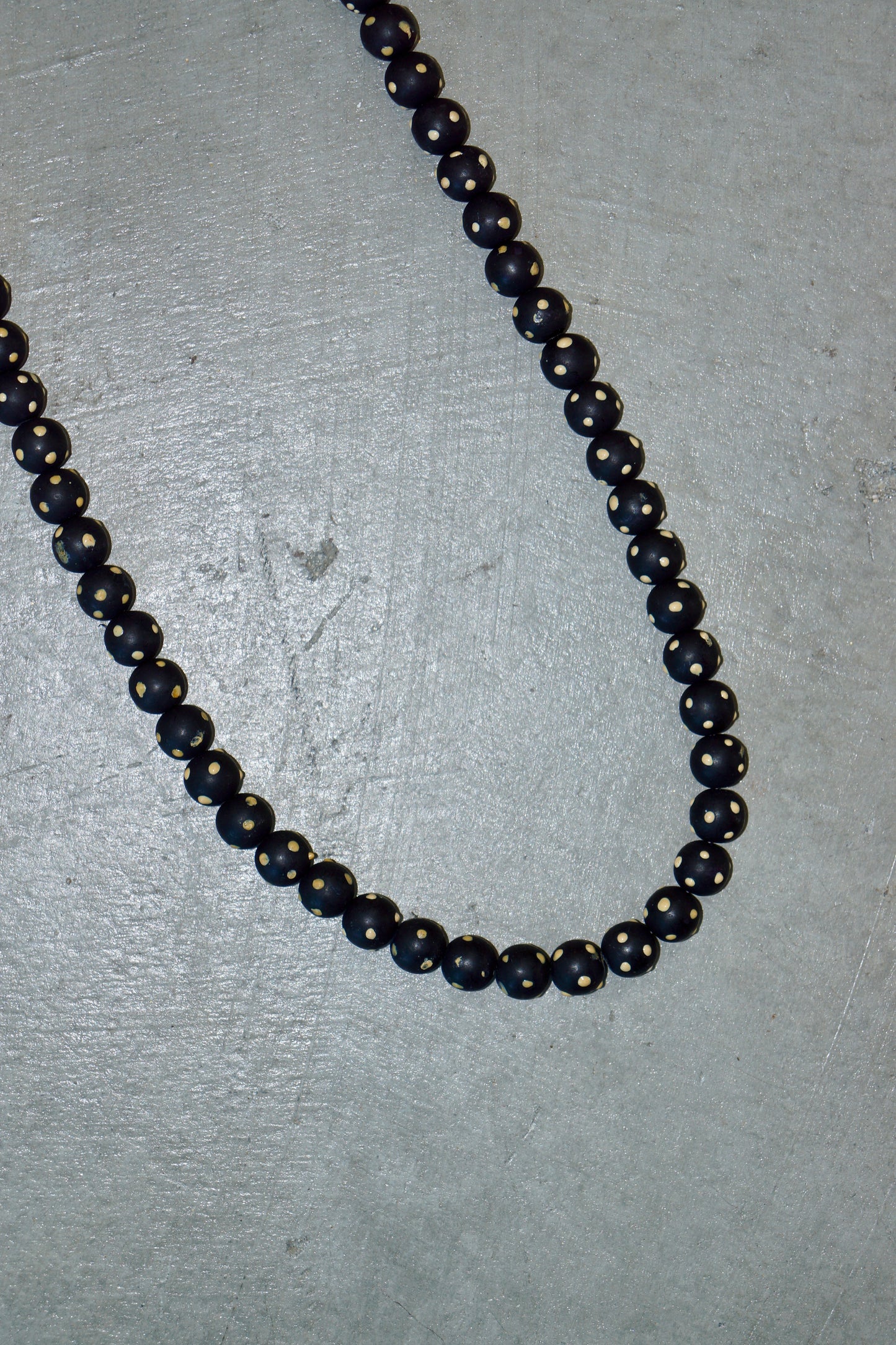 Romeo Gigli Extra Long Resin Bead Necklace