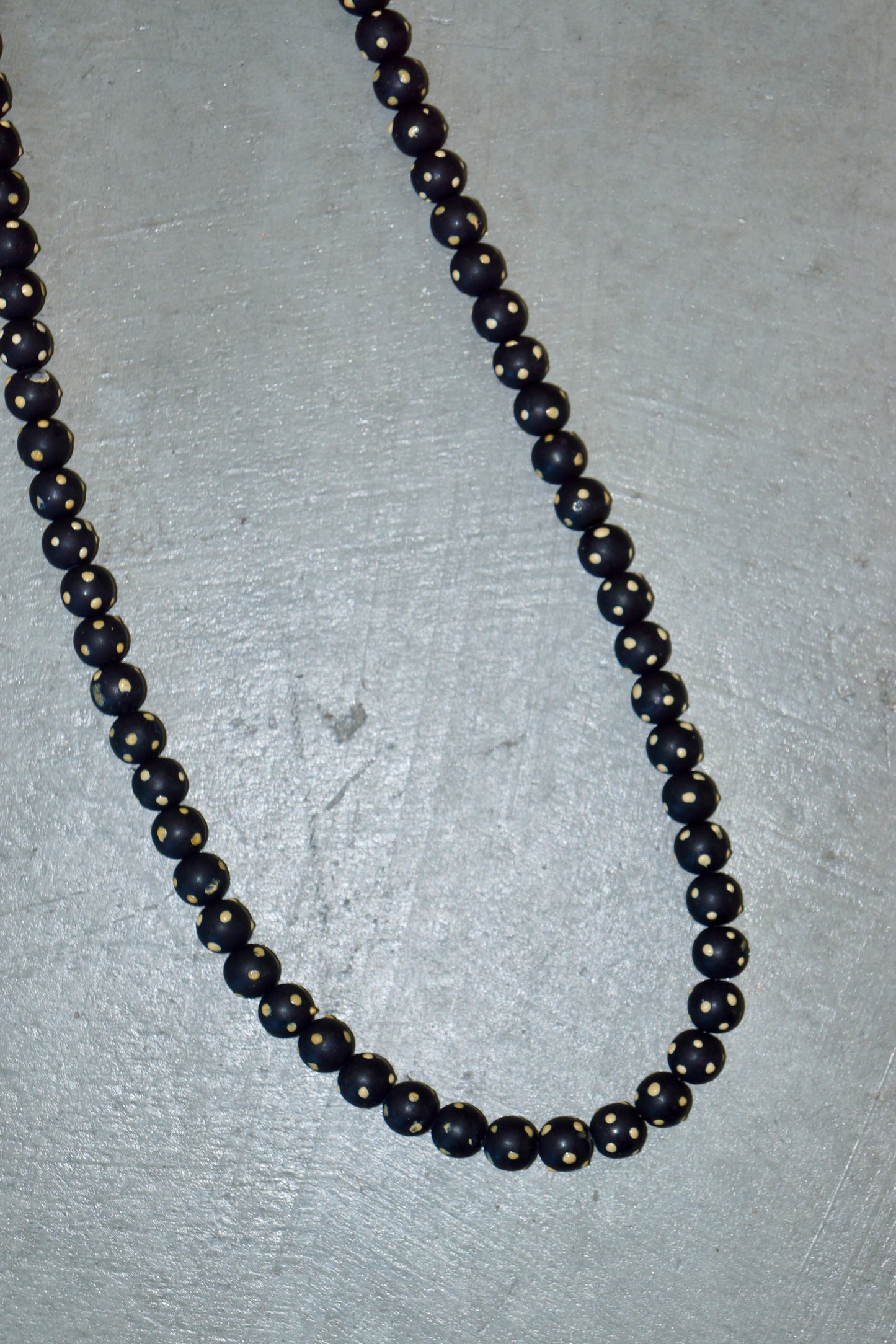 Romeo Gigli Extra Long Resin Bead Necklace