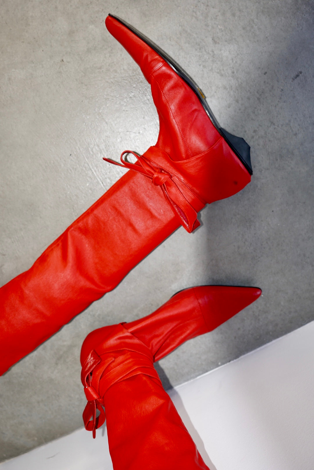 Romeo Red Leather Boots