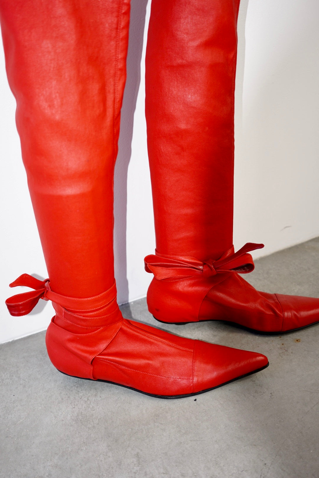 Romeo Red Leather Boots