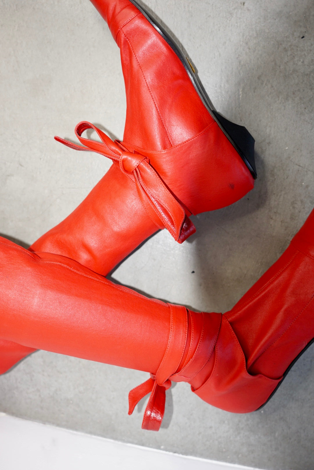 Romeo Red Leather Boots