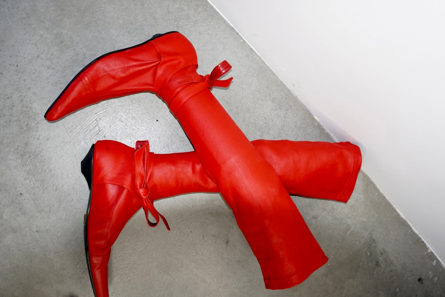 Romeo Red Leather Boots