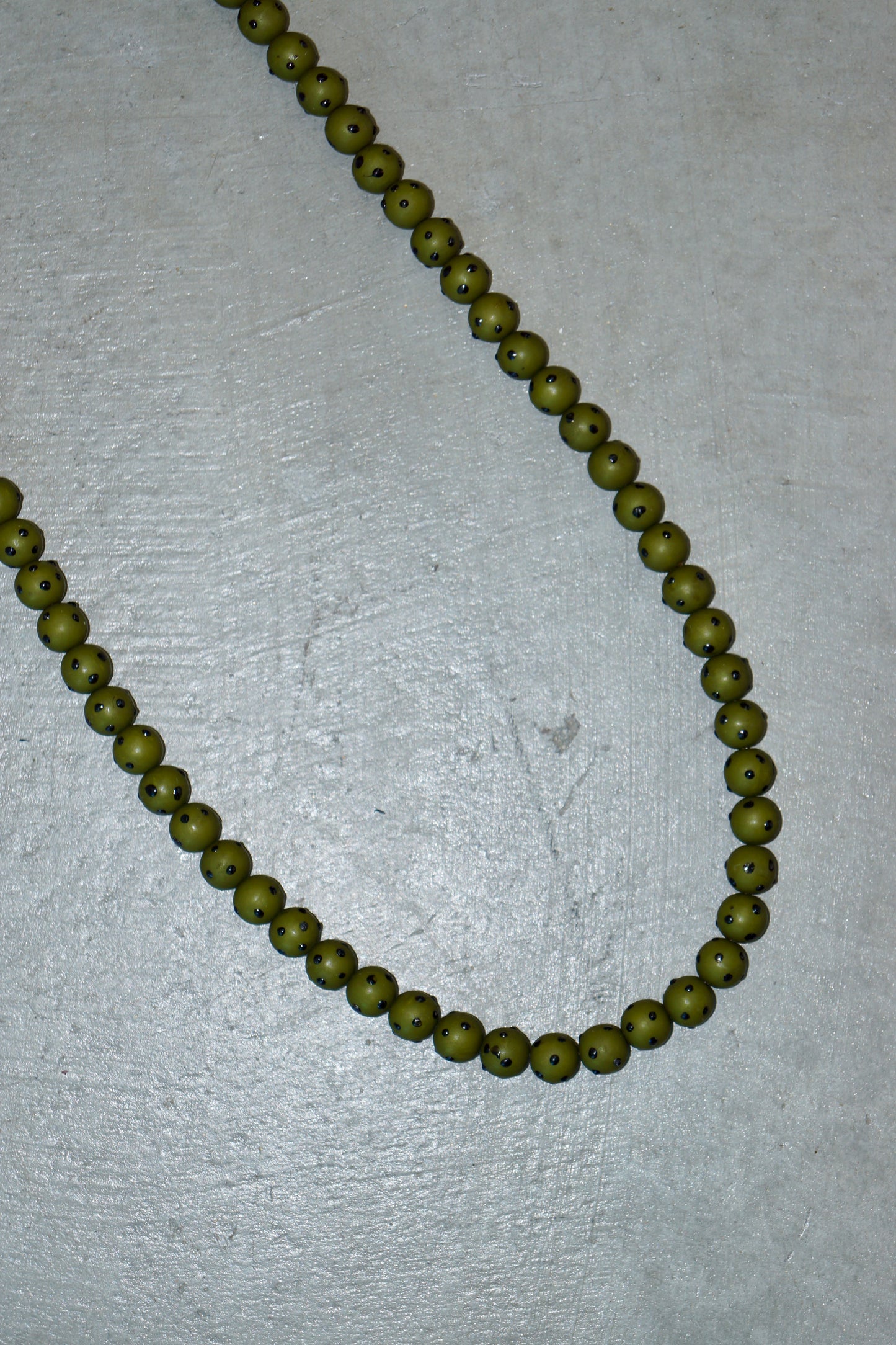Romeo Gigli Extra Long Resin Bead Necklace