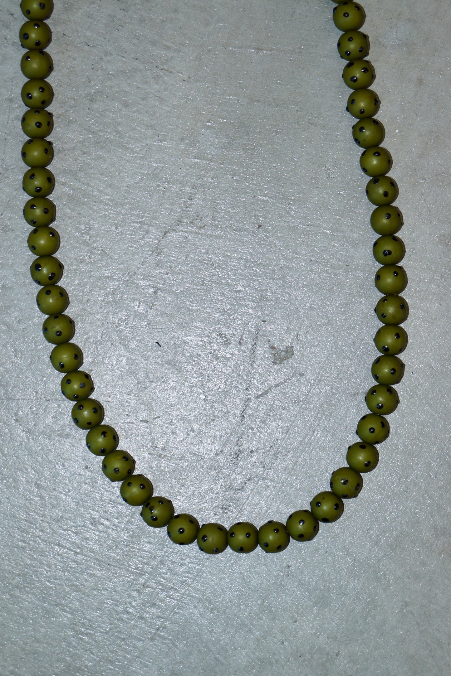 Romeo Gigli Extra Long Resin Bead Necklace
