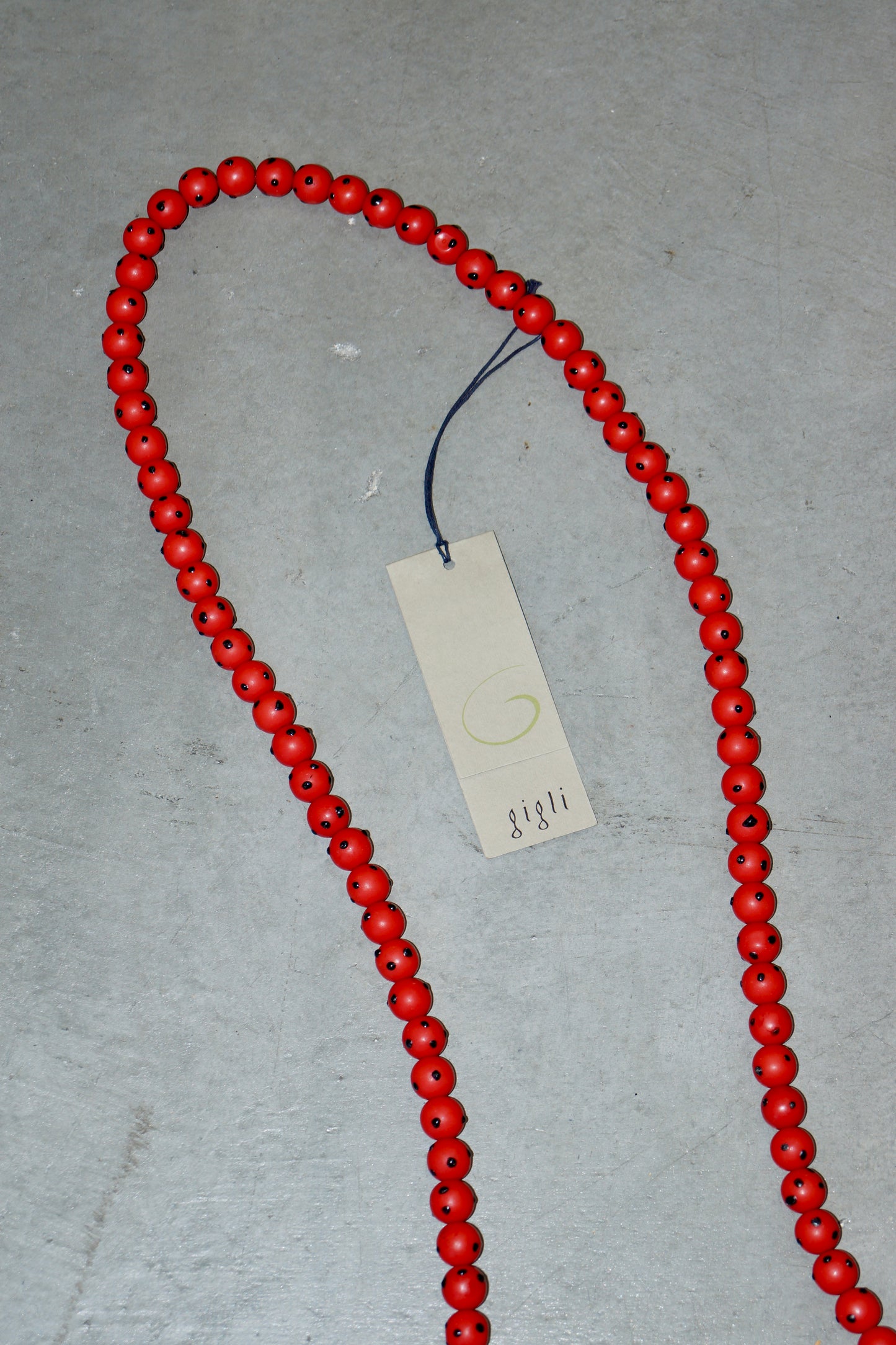 Romeo Gigli Extra Long Resin Bead Necklace