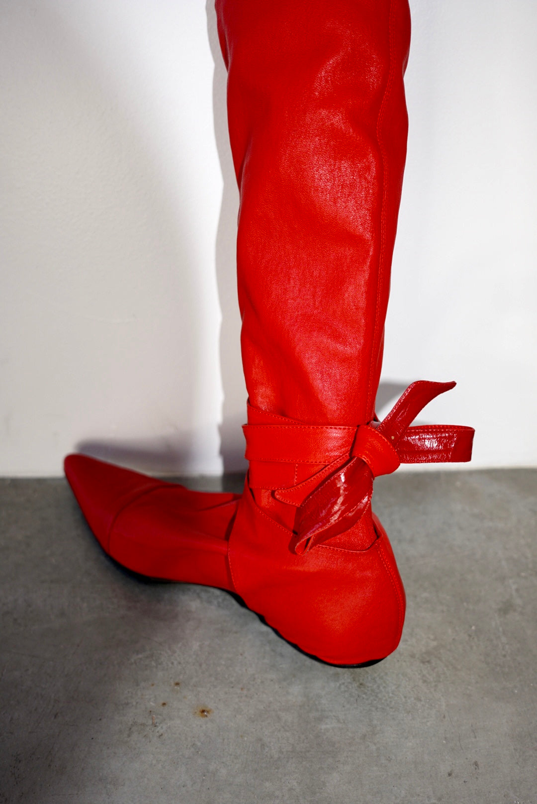 Romeo Red Leather Boots