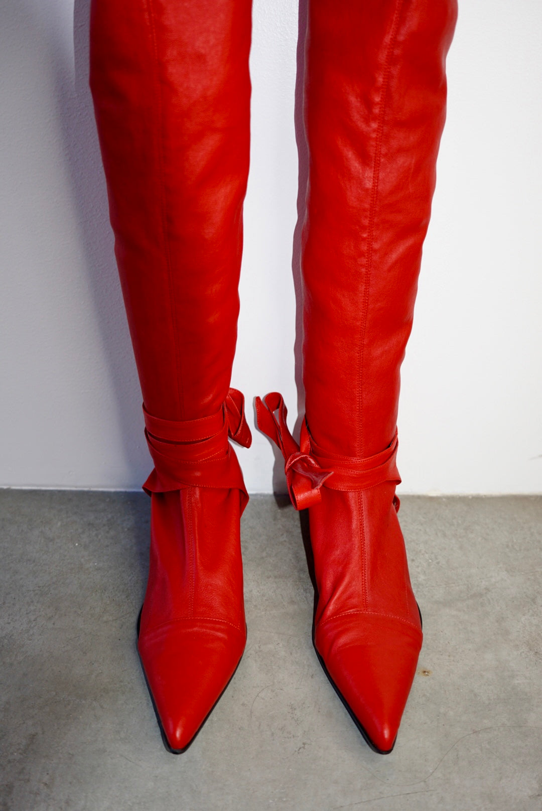 Romeo Red Leather Boots