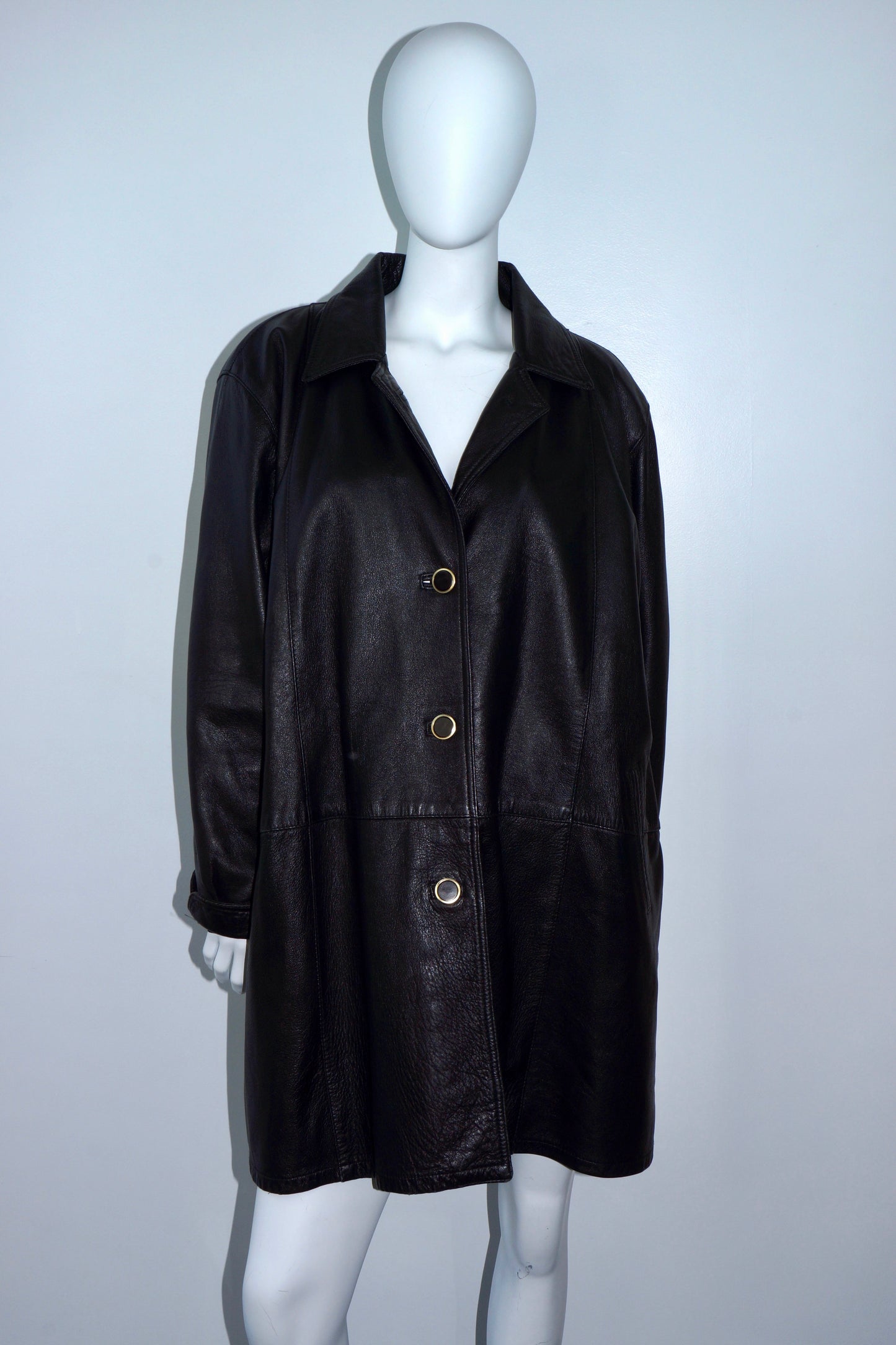 Vera Pelle Italian Leather Coat