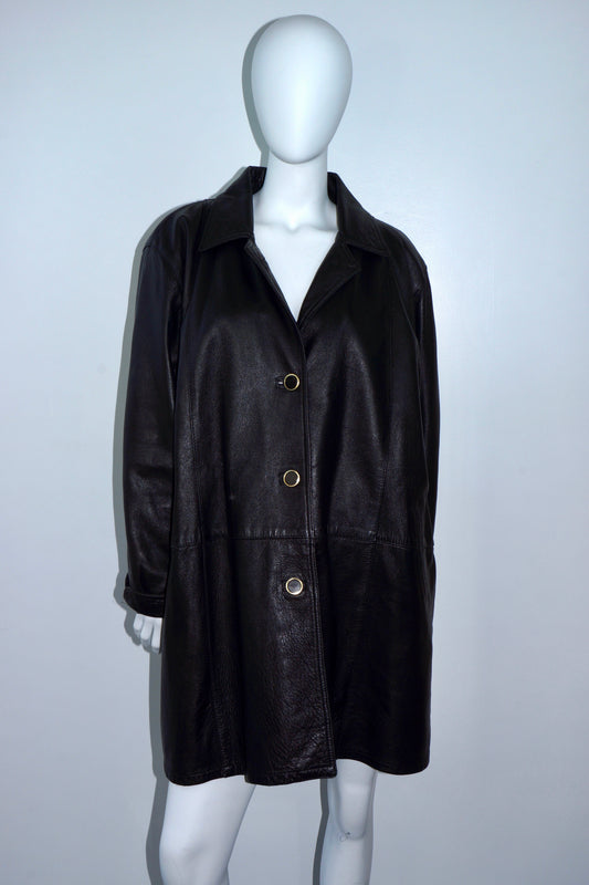 Vera Pelle Italian Leather Coat