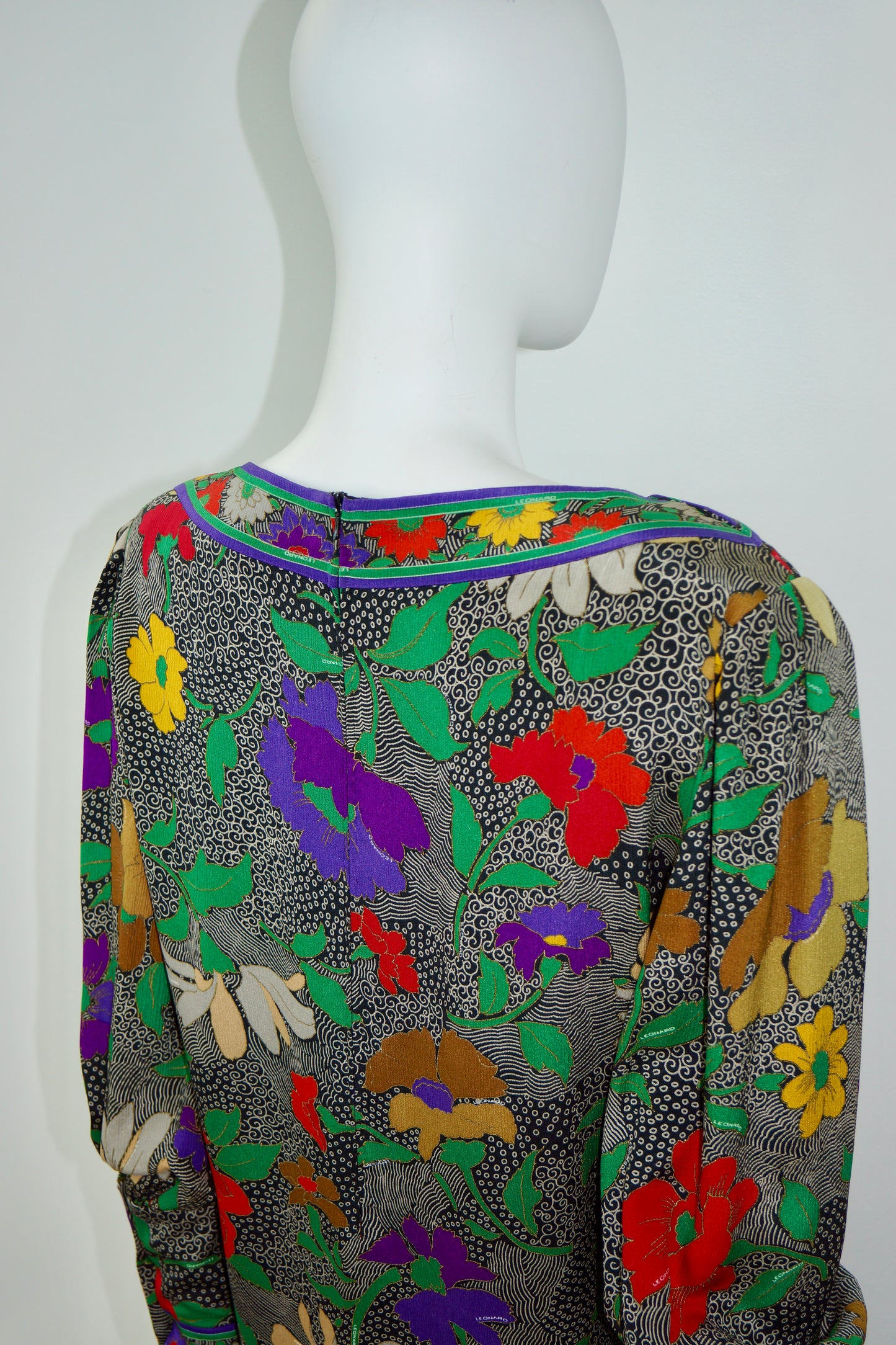 1970's Leonard Silk Dress