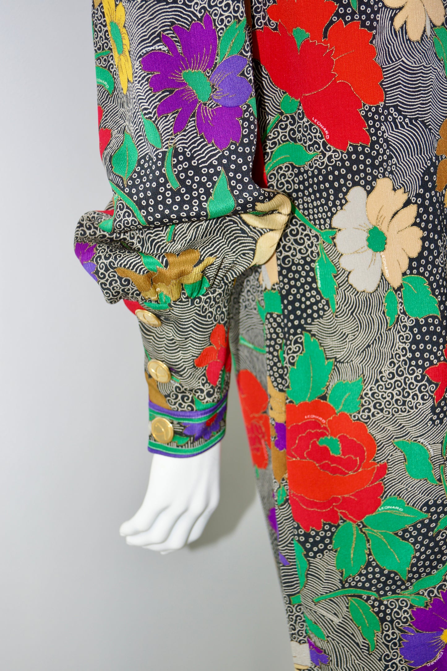 1970's Leonard Silk Dress