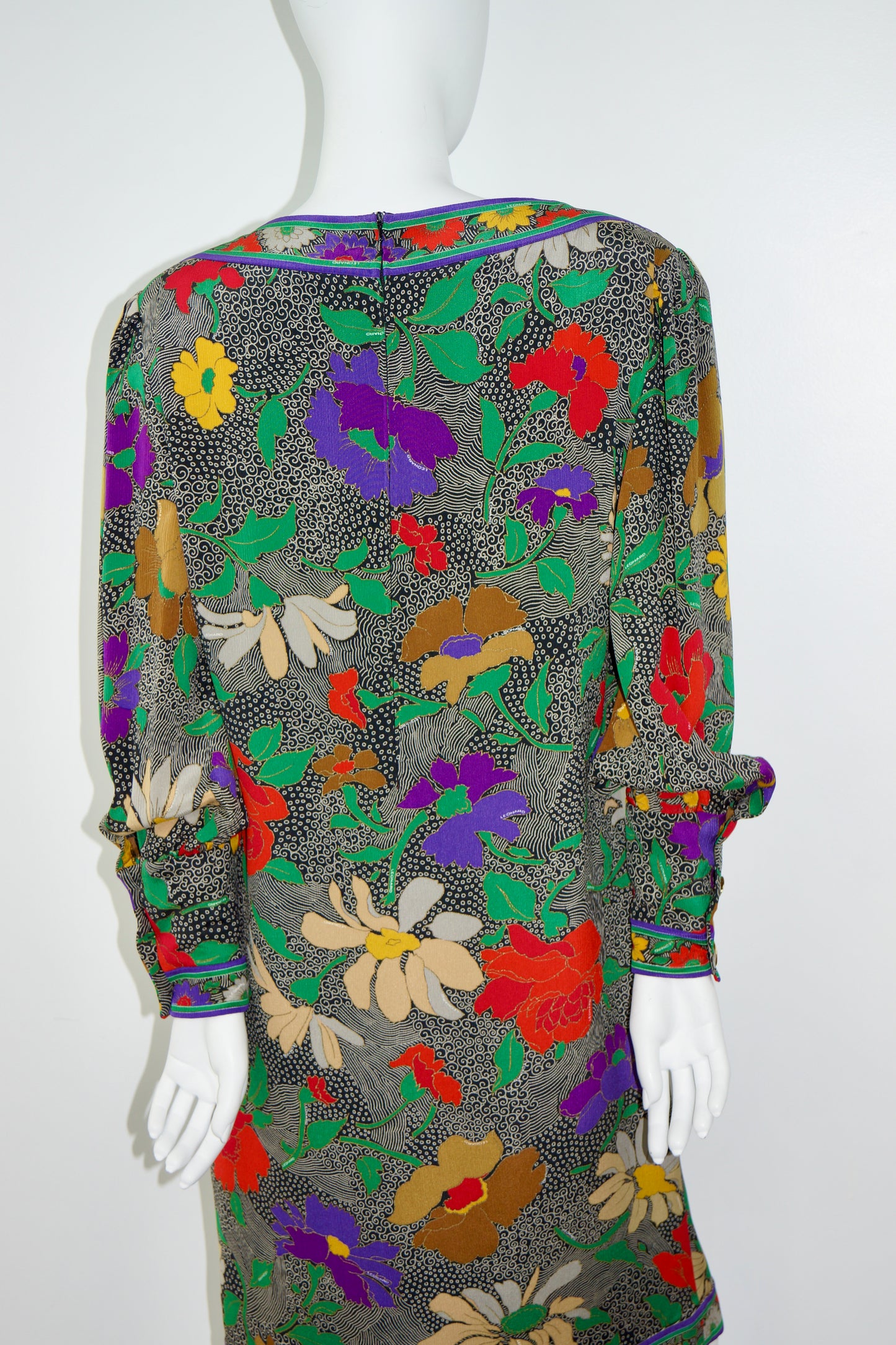 1970's Leonard Silk Dress