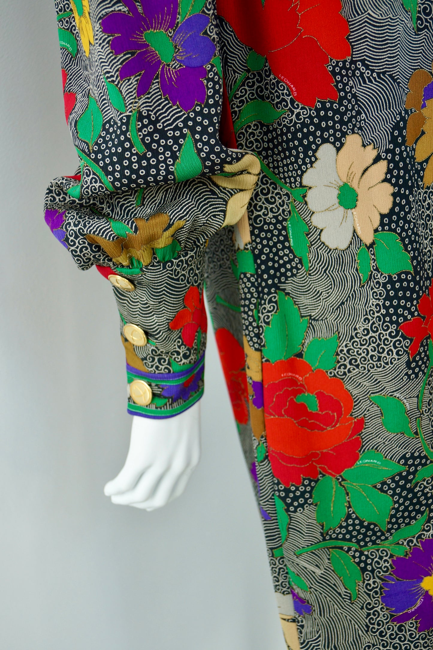 1970's Leonard Silk Dress