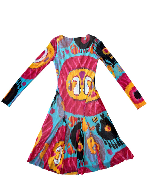 Fuzzi Printed Mesh Dress
