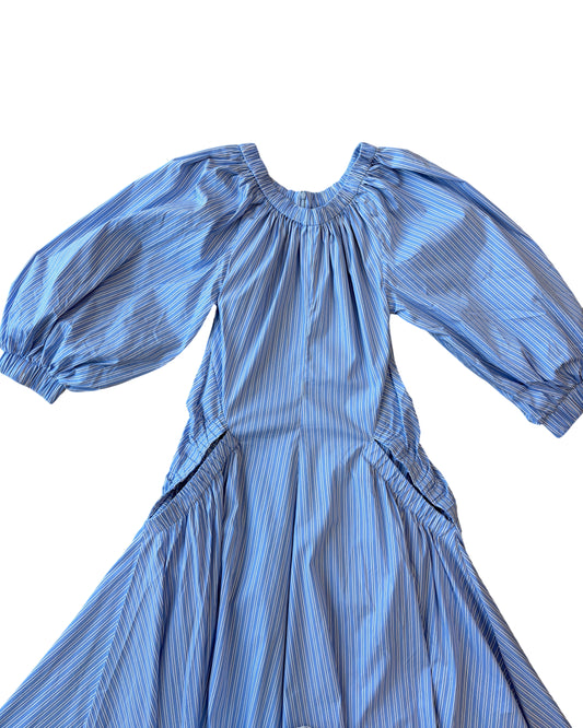 Toit Volant Striped Cotton Dress
