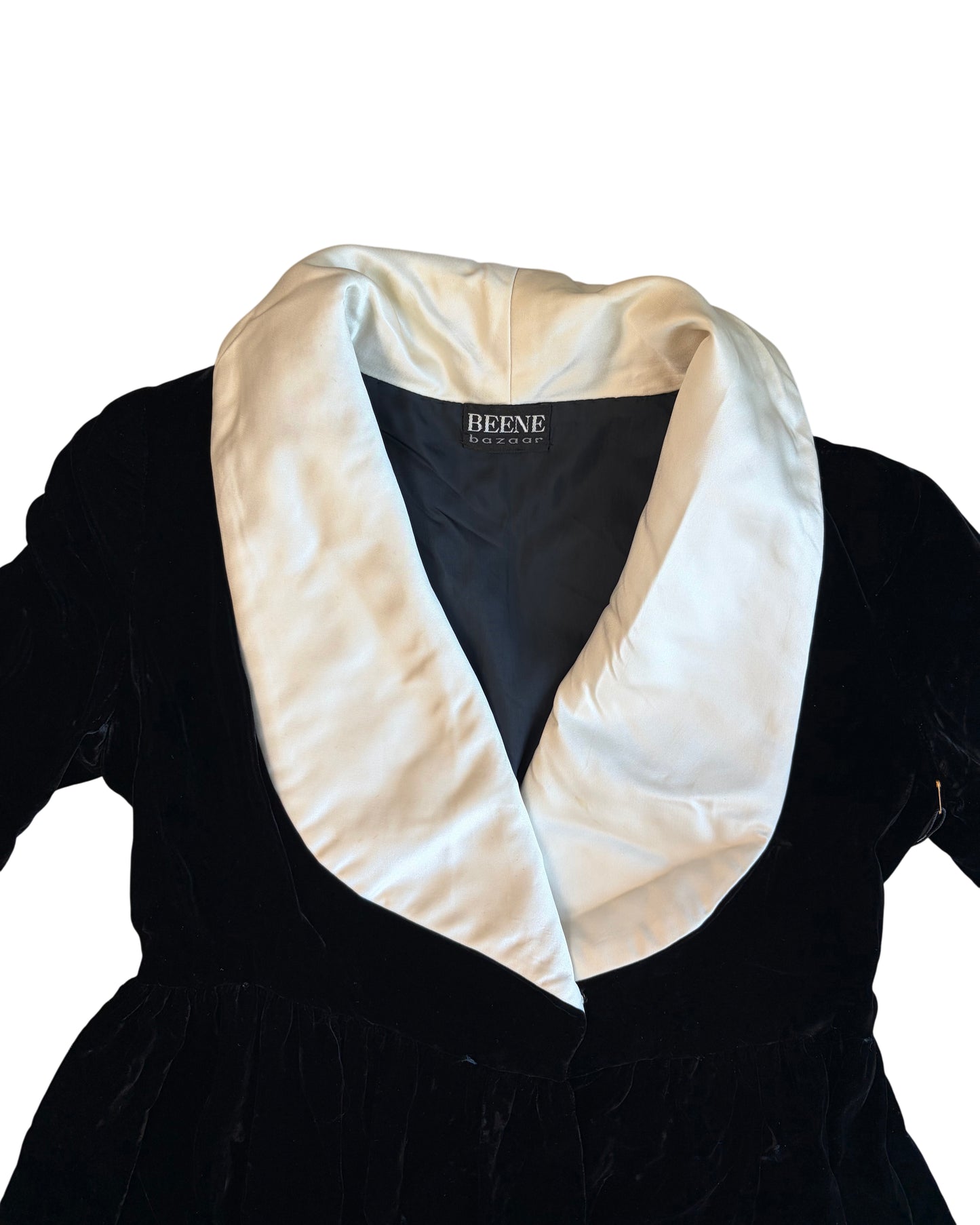 1970's Beene Bazaar Silk Velvet Dress / Duster