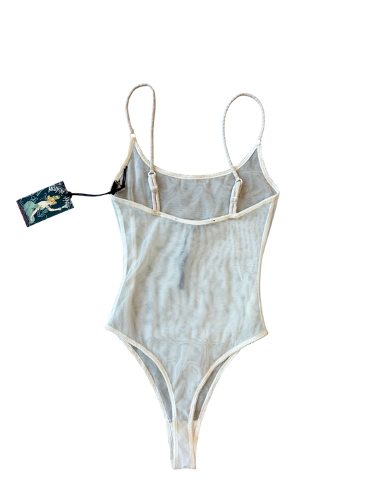 Gianfranco Ferré Ivory Sheer Bodysuit