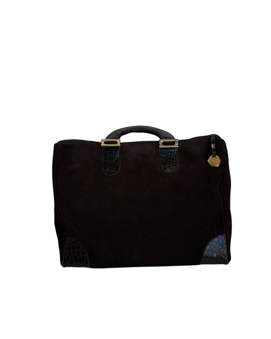 1970's Rossi e Rossi Suede Doctor’s Bag
