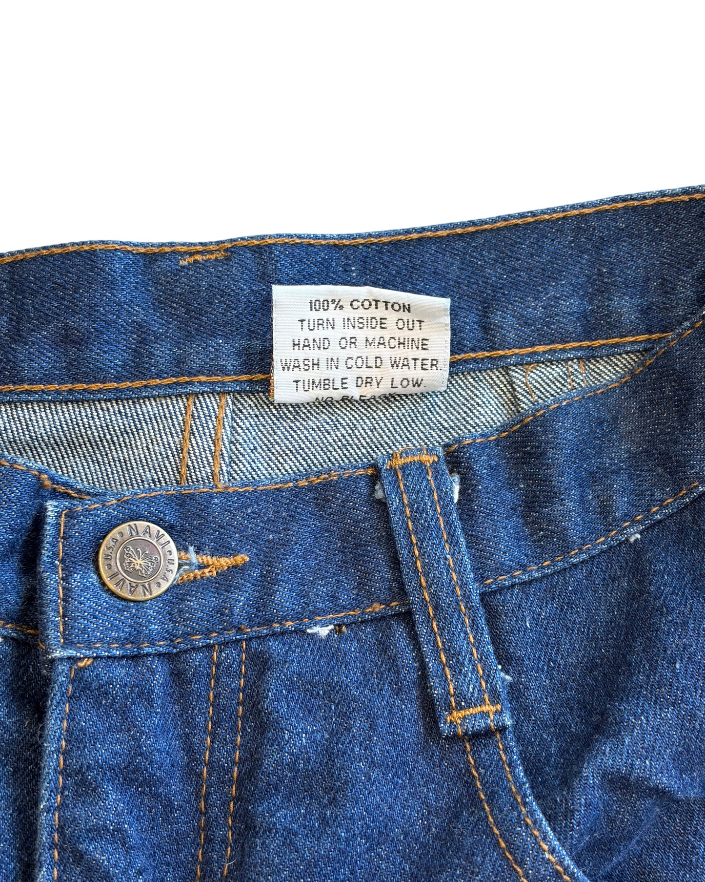 1970's Navi Dark Denim