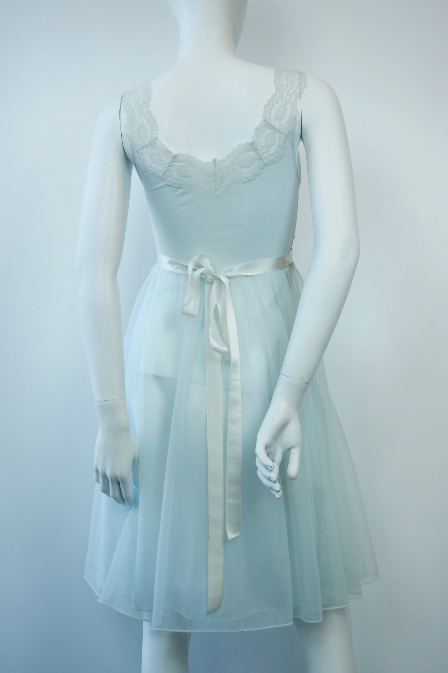 Pale Blue Peignoir Slip