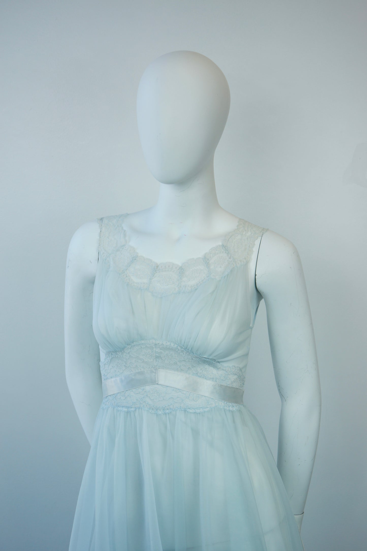 Pale Blue Peignoir Slip
