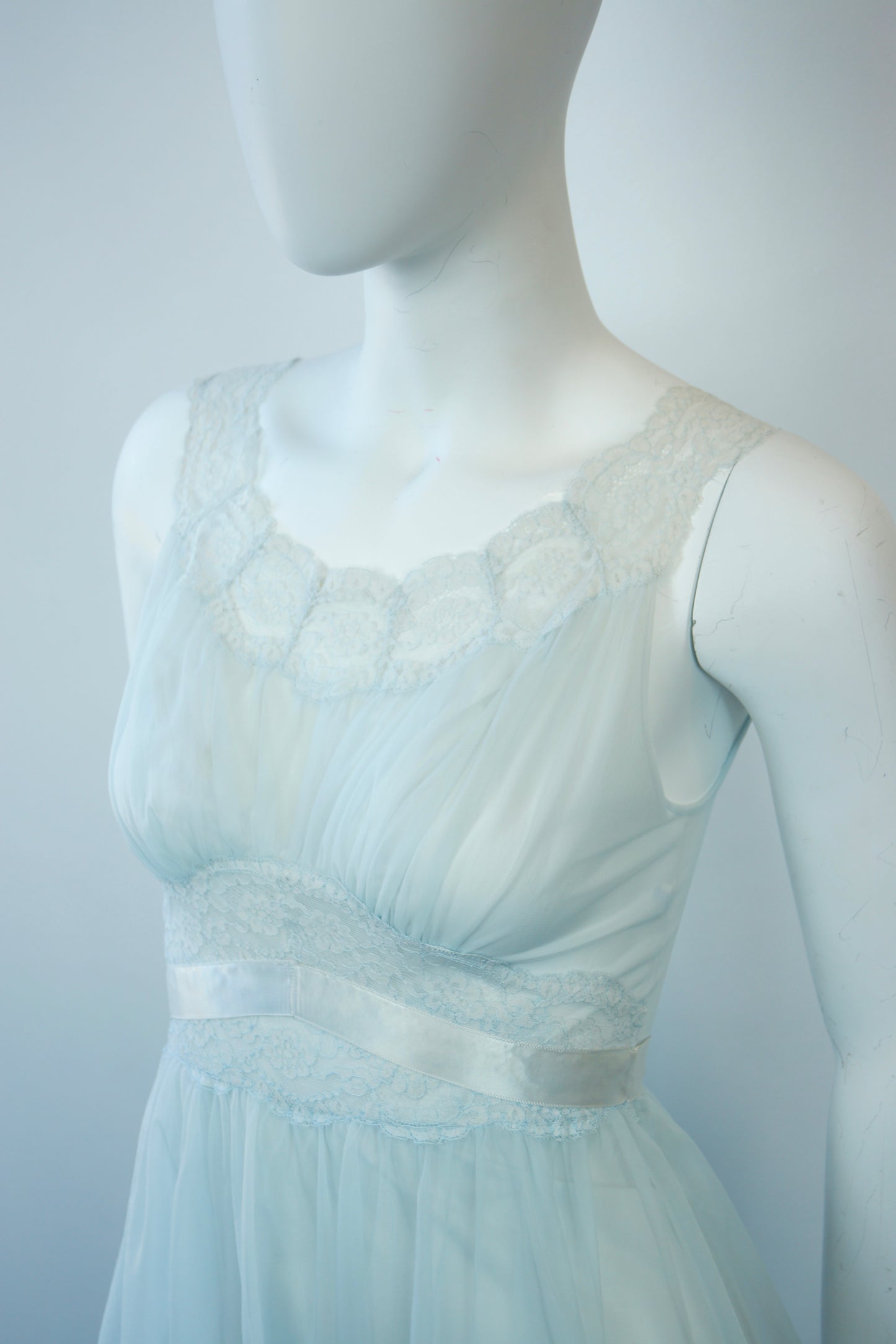 Pale Blue Peignoir Slip