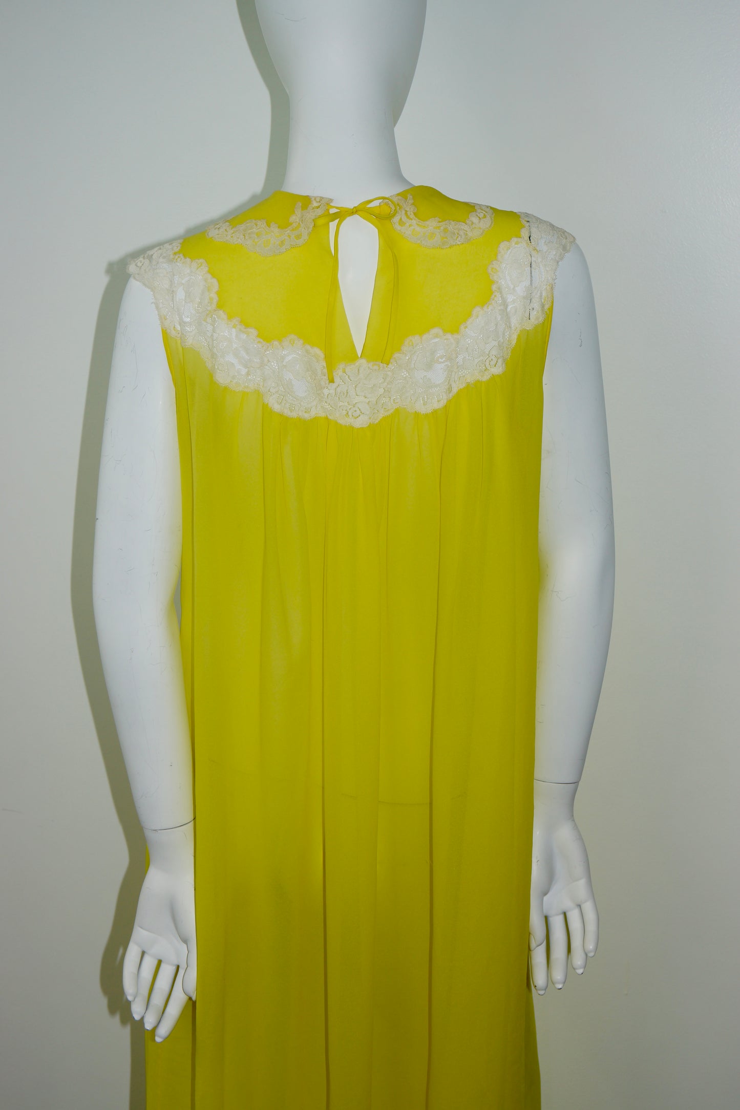 Sunshine Yellow 1960's Peignoir Slip