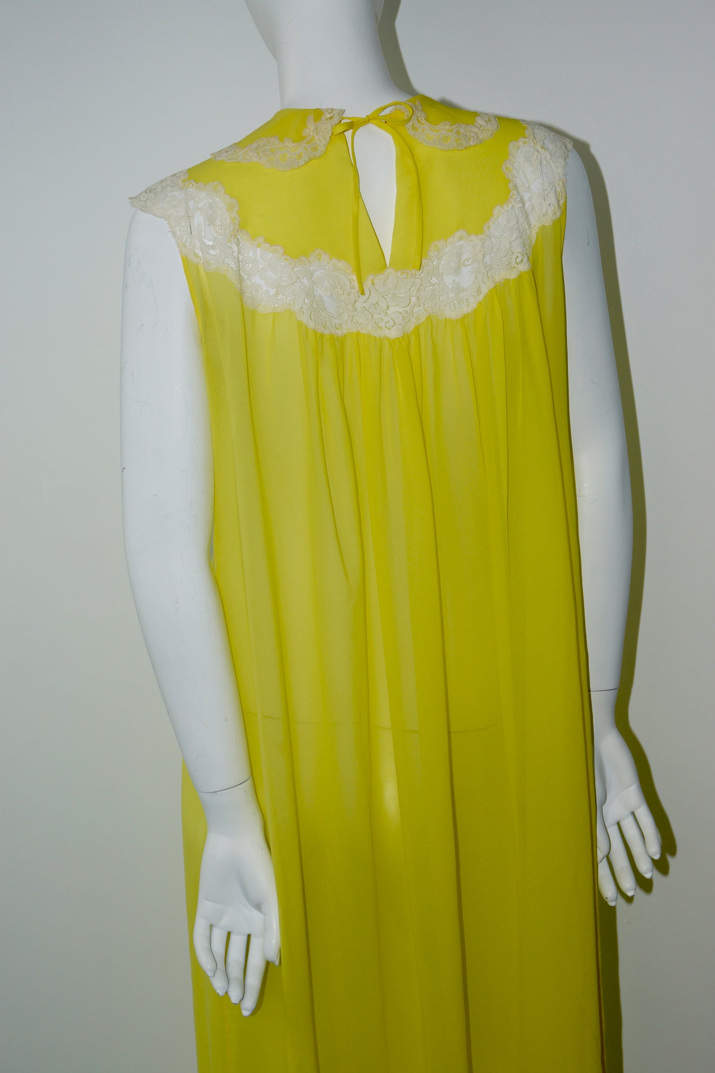 Sunshine Yellow 1960's Peignoir Slip