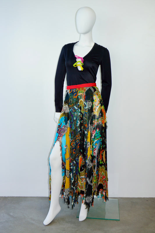 1970's Giorgio Sant'Angelo 2 Piece Skirt Set