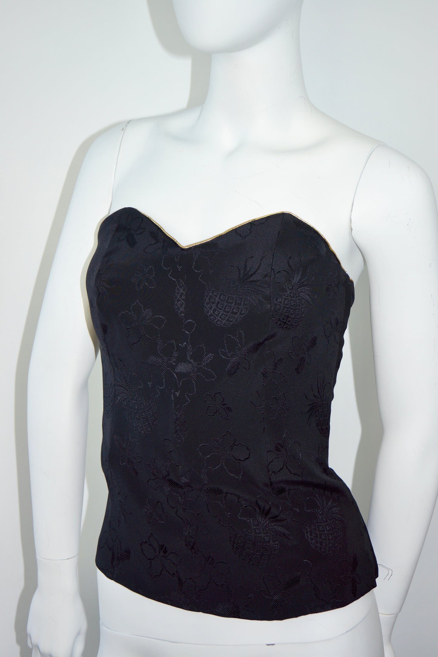 Emanuel Ungaro Parallele Paris Silk Bustier Top