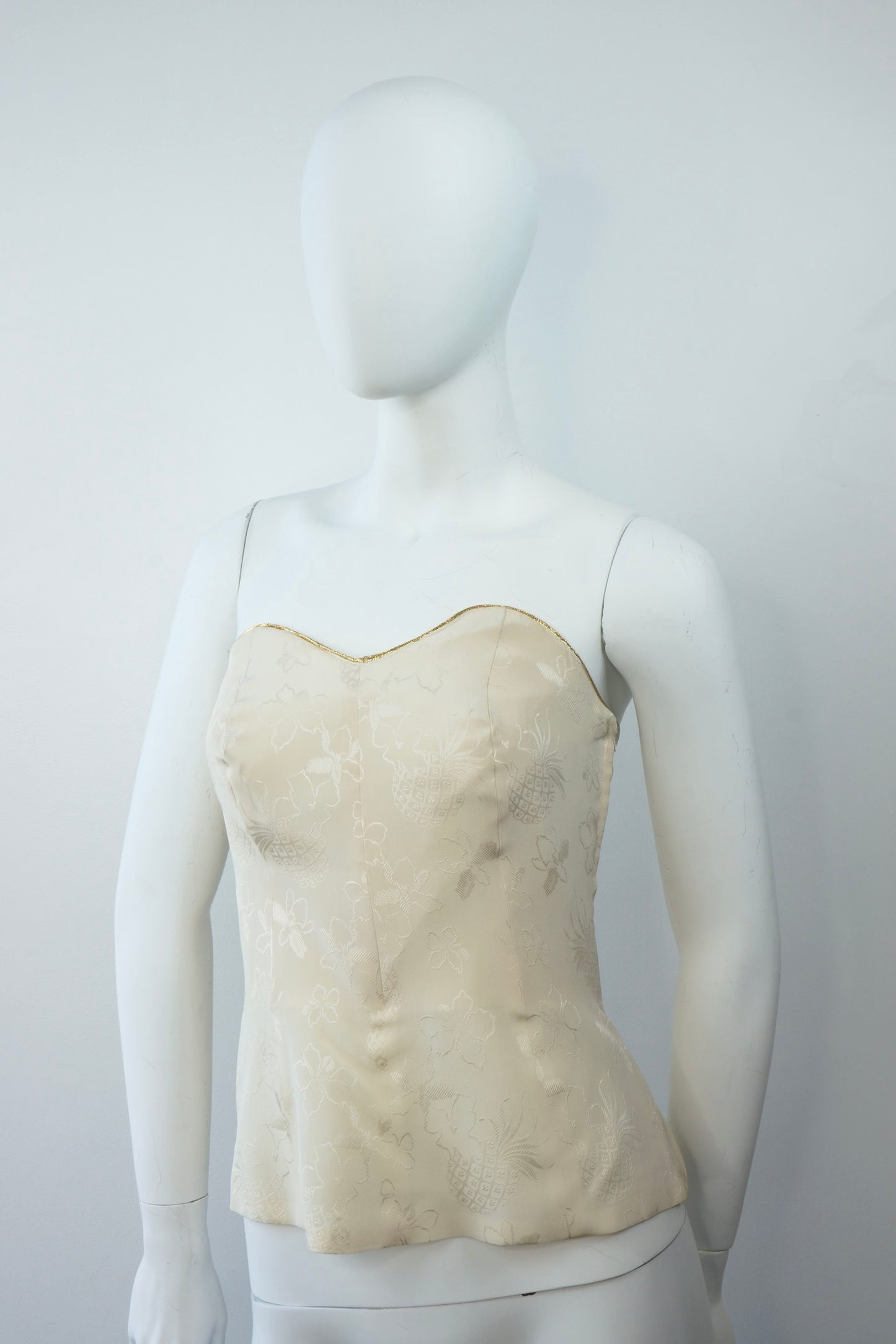 Emanuel Ungaro Parallele Paris Silk Bustier Top