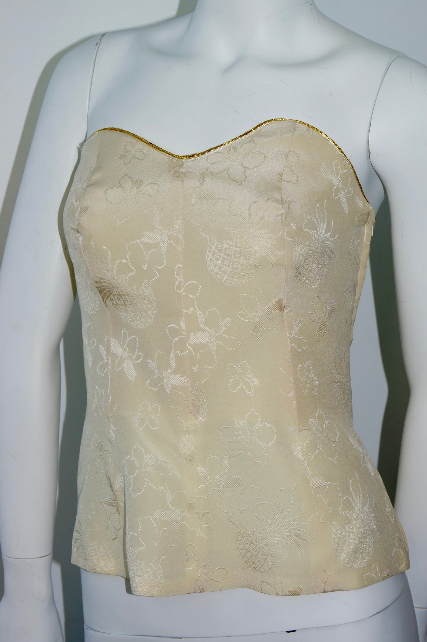 Emanuel Ungaro Parallele Paris Silk Bustier Top