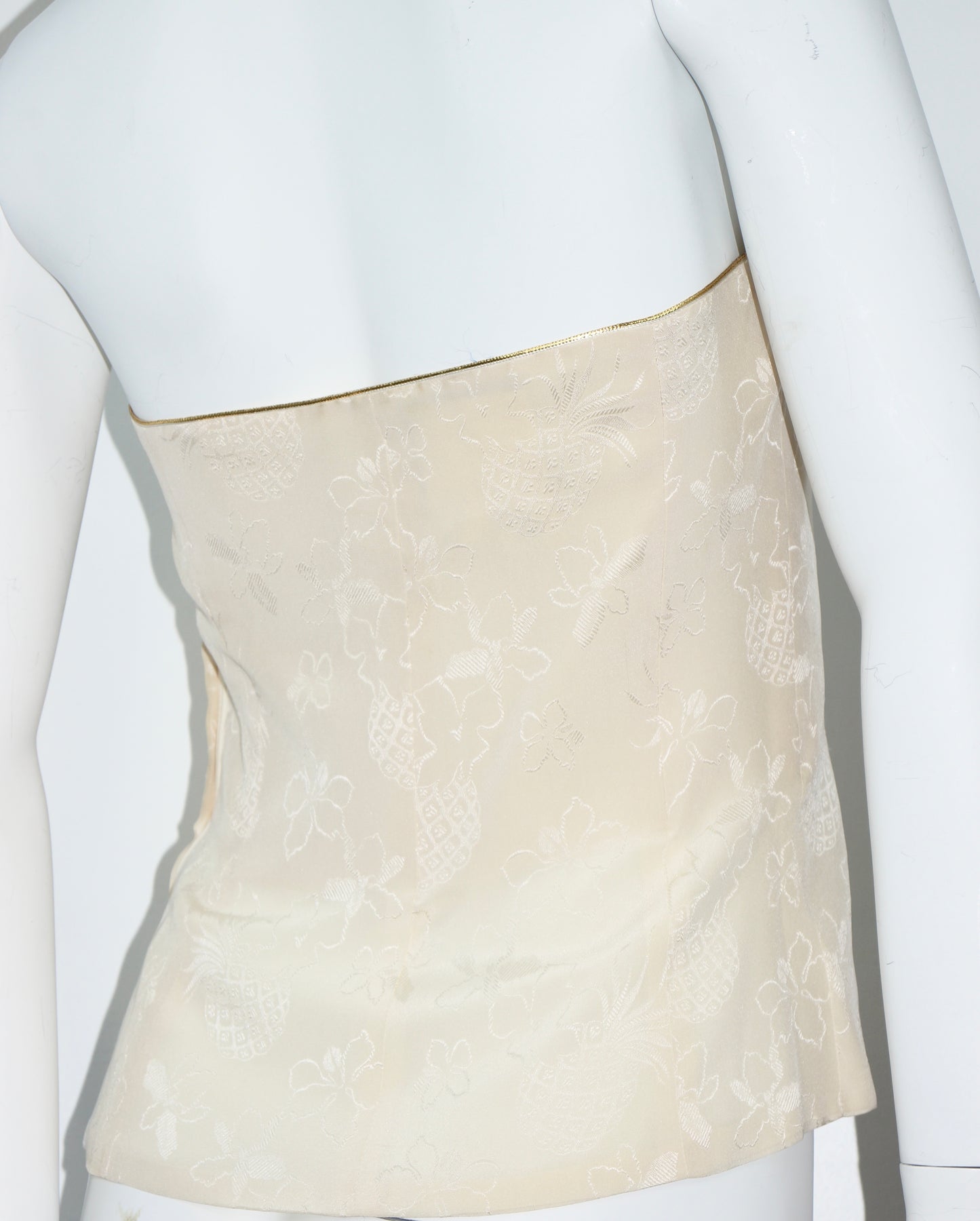 Emanuel Ungaro Parallele Paris Silk Bustier Top