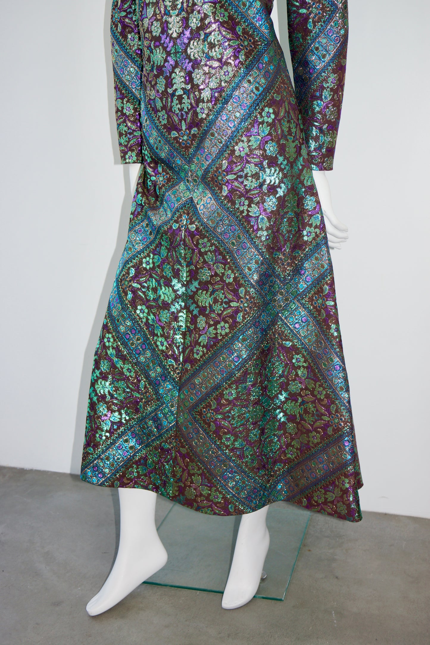Chester Weinberg Brocade Gown